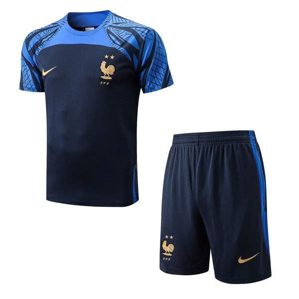 Camiseta Entrenamiento Francia Conjunto Completo 2022/23 Azul